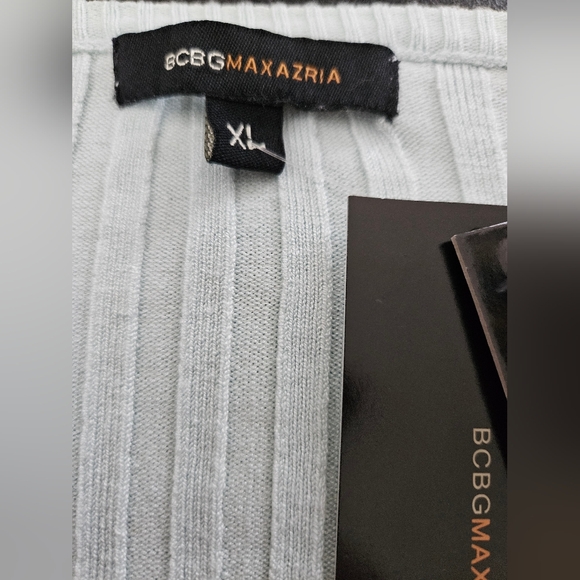 NWT - Silk Blend BCBG Maxazria Sky Blue Stretch Jersey - Size XL - Picture 4 of 8